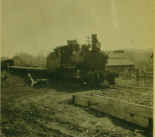 2-6-0 Mogul - This photo probably dates from the 1910's or 20's near Hymers. (L.Turk/Hymers Museum).